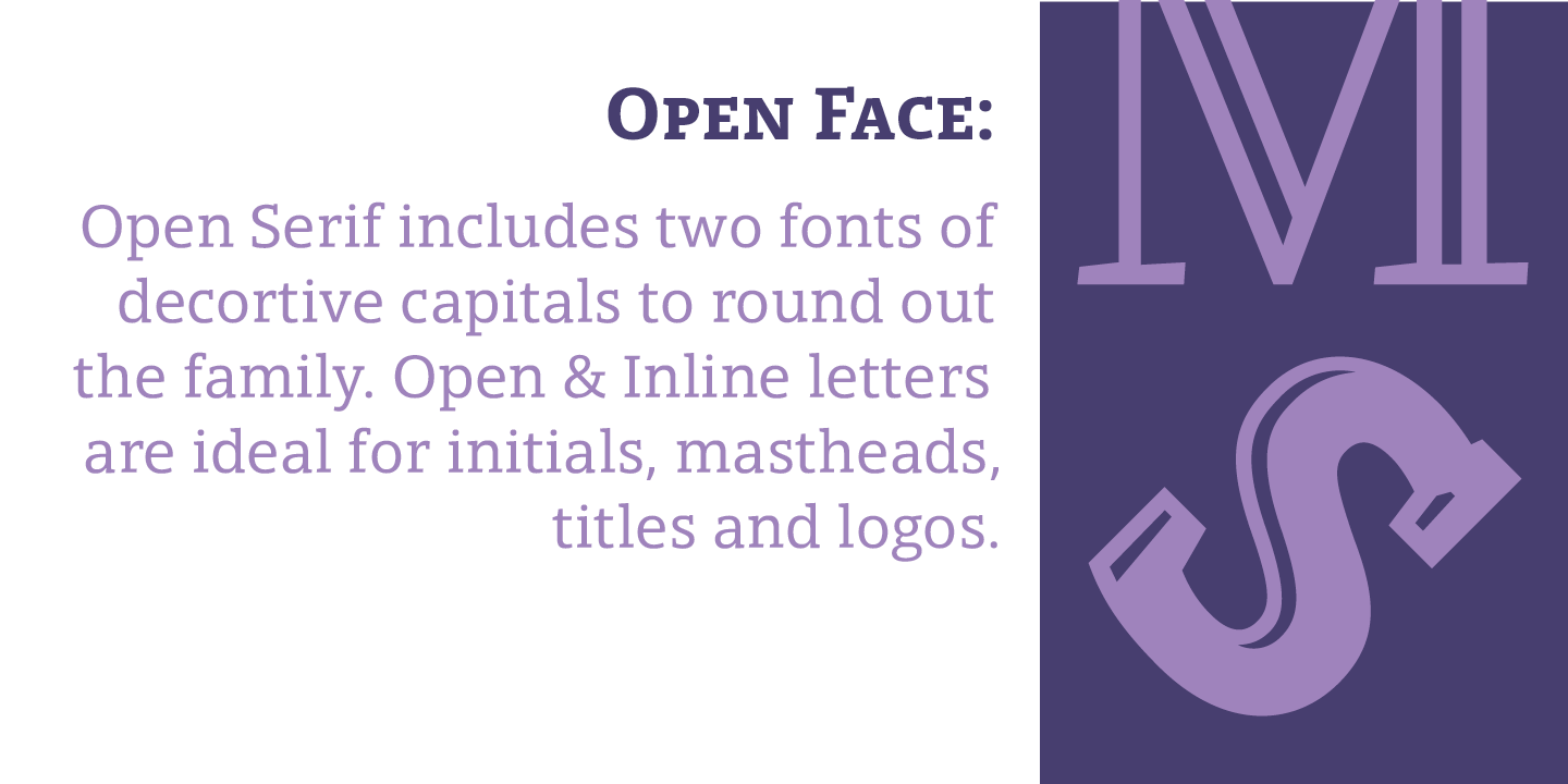 Пример шрифта Open Serif Regular